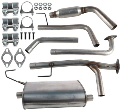 Exhaust Resonator Muffler Tail Pipe Exhaust Kit Compatible with Nissan Frontier 4.0L 2005-2019 Stainless Steel | Northeastern Exhaust | Free Gaskets and Clamps Included | Direct-Fit