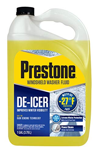 Prestone AS250-6PK De-Icer / Winter Windshield Washer Fluid, 1 Gallon, (Pack of 6) - size: 128 Fl Oz (Pack of 6)