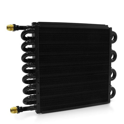 Transmission Oil Cooler Kit Fin Oil Cooler Kit (Black, 16 Pass) - color: Black, size: 16 Pass