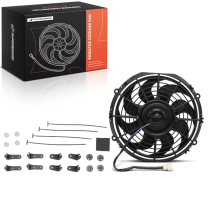 A-Premium 10'' 10 inch Slim Universal Electric Cooling Fan Assembly - style: 10 inch