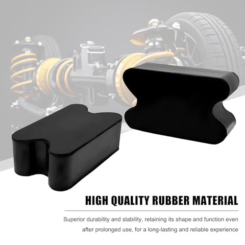 4 PCS Rubber Car Coil Spring Spacers, Heavy Duty Lift Blocks for 2" to 2.5" Coils Springs Elevation, Universal Front & Rear Coil Spacer Spring Booster Kit for Cars Trucks SUVs
