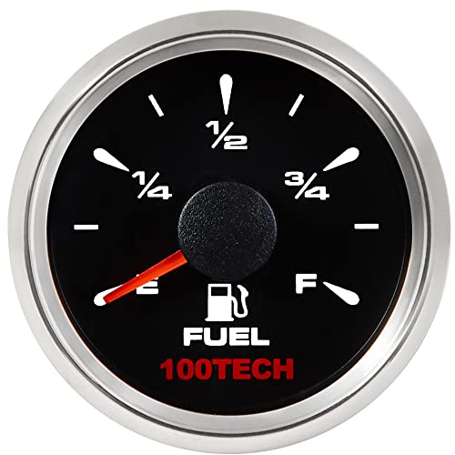 100TECH Fuel Level Gauge 240-33 Ohms Boat Fuel Gauge Fuel Gas Gauge Black - size: Black(Signal Selectable Fuel Gauge), style: Signal Selectable Fuel Gauge