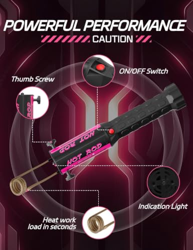 Solary Induction Heater for Bolt Removal - 1200W Heating Rusted Bolts - color: Rose Red