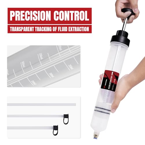 Thorstone 500cc Automotive Fluid Extractor Pump for Easy Oil Change - size: 500cc(60cm hose)