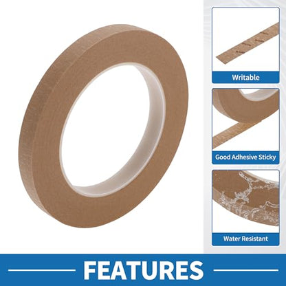 Painters Tape Easy Removal 0.5 Inches x 52.5 Yards Tape Brown - color: Brown, size: 0.5 Inches x 52.5 Yards