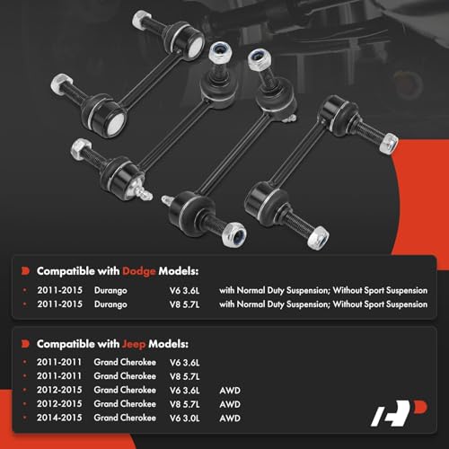 A-Premium Front & Rear Sway Bar Link Stabilizer Bar End Link Kit