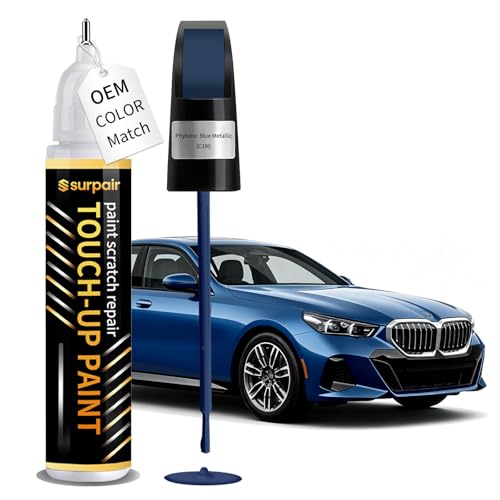 Phytonic Blue Metallic C1M Touch up Paint for BMW Car Scratch Remover Pen - color: Phytonic Blue Metallic (C1M)