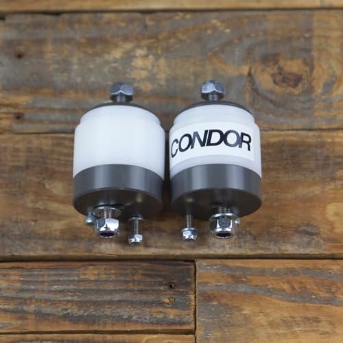 E34 M60 V8 Engine Mount Set | Compatible with BMW E34 540i 530i | Solid UHMW Track Spec | Condor Speed Shop | Made in USA | 1994-1995 V8 Motor Mounts - size: M60 V8 | 530i 540i 1994-95, style: Classic | UHMW | Street / Track
