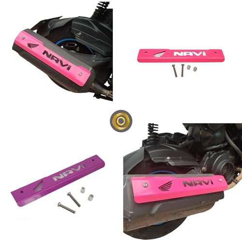 Motorcycle Exhaust Cover Compatible with Honda Navi (Passion Pink)