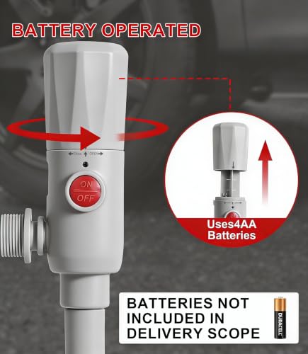 anngrowy Fuel Transfer Pump Battery Powered with Auto-Stop/Hand Trigger Nozzle, Gas Can Pump Transfer with 3.2/2.8 GPM, 51"/53.7" Hose, Liquid Transfer Pump for Oil, Gasoline, Diesel (Piston) - style: Piston