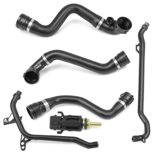 11537500733 Coolant Hose Compatible with BMW 2001-2006 - size: Six-piece set