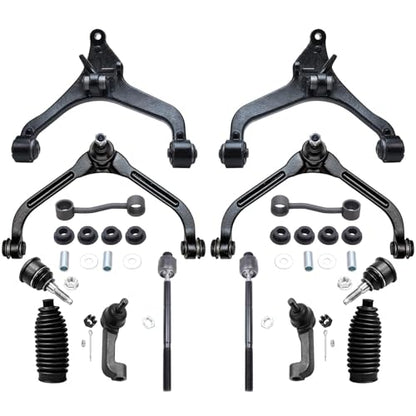 Detroit Axle - 14pc Front End Suspension Kit for 2002-2004 Jeep Liberty - size: 14CS49107/14PC