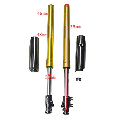 70/100-17 Wheel Tire and Rim With 15mm Bearing & Brake Disc Rotor & Hydraulic Disc Brake Caliper Master Cylinder & Rim Axle & Fork Shocker and Triple Clamp Handlebar Riser Set for Dirt Pit Trail