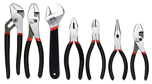 FASTPRO 7-Piece Pliers and Wrench Set, Pliers Tool Set