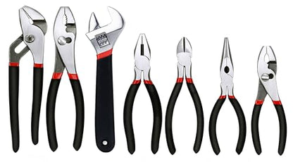 FASTPRO 7-Piece Pliers and Wrench Set, Pliers Tool Set