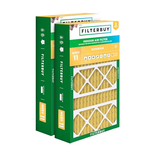 Filterbuy 17x26x4 Air Filter MERV 11 Pet & Allergy Defense (2-Pack) - size: 17x26x4