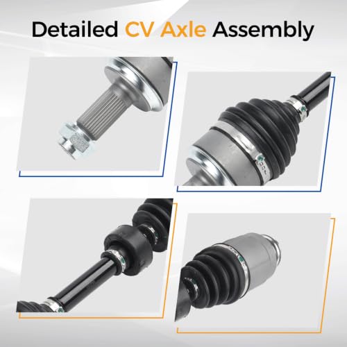 PAROD 664250 664251 Front CV Axle Assembly,2.4L 1.8L,Passenger&Driver Side - size: Front Driver and Passenger Side