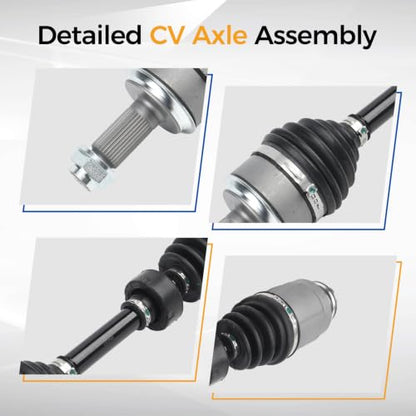 PAROD 664250 664251 Front CV Axle Assembly,2.4L 1.8L,Passenger&Driver Side - size: Front Driver and Passenger Side