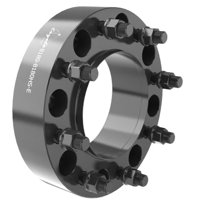 Wheel Accessories Parts 1 Pc Steel Hub Centric Wheel Spacers 8 on 180mm 2.0 Inch Thick 124.1mm Hub M14x1.5 14x1.5 Thread Stud Fits Chevy Silverado GMC Sierra 2500 3500 Single Rear Wheel (SRW) - size: With Lip, style: 2.00" Steel (1 Pack)