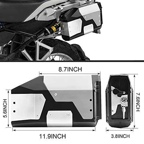 Motorcycle Side Box Stainless Steel Tool Box Water-proof Side Case for BMW R1200GS R1250GS LC Adventure & F750GS F850GS Accessories