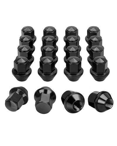 M14x1.5 OEM Lug Nuts for Ford Edge Mustang Explorer Maverick, 20pcs - color: Black, size: M14X1.5-Mustang/Edge/Explorer