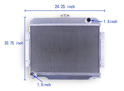 3 Row Full Aluminum Radiator for 1972-1986 Je ep CJ Series 5 6 7 - size: 3 ROW（Original engine）