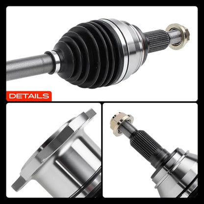 A-Premium Set of 2 Front CV Axle Shaft Assembly - style: Front Driver and Passenger Side