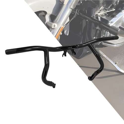 Engine Guard Flat Out Crash Bar for Harley Touring Street Glide Road Glide Road King Electra Glide CVO Ultra Limited Black 2014-2025 - color: Black