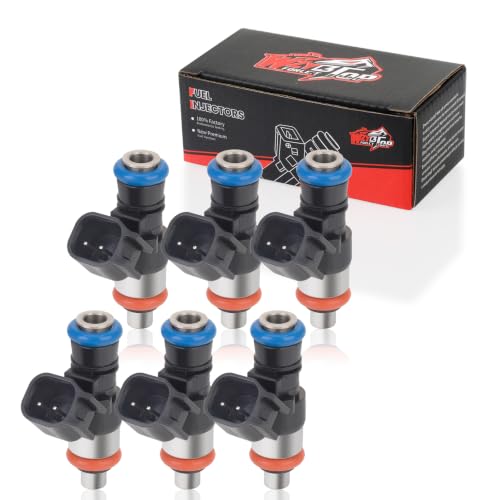0280158091 Fuel Injectors (Set of 6) Compatible with Ford 3.5L F150 Explorer Edge Flex Mustang 2011-2019 3.5 TIVCT 3.7 DOHC/PFI NA (4 Holes) for # 7T4Z9F593B CM5188 - size: 0280158191 7T4Z9F593B CM5188