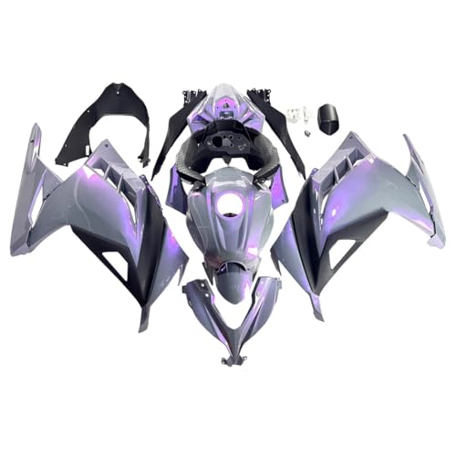 US STOCK Pink Gray Chameleon Fairing Fit for Kawasaki Ninja 2013-2017 EX300 - color: 020 Pink Gray Chameleon
