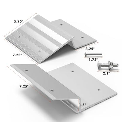 Salcod Aluminum Ramp Top Kit for 2" x 8" Boards, 700 lb Capacity per Ramp - size: 8inch
