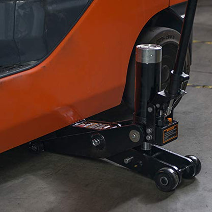 BIG RED Dual Position Hydraulic Forklift Service/Floor Jack, 5 Ton (10,000 lb) Capacity, Home and Workshop Car Maintenance for Various Vehicles,black
