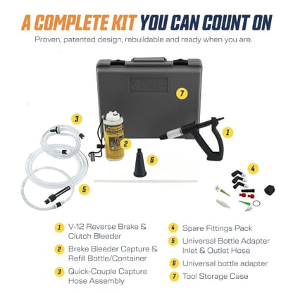 Phoenix Systems V-12 Medium Duty Brake & Clutch Bleeder Kit