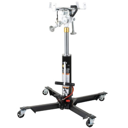 Omega 41001C Black Telescopic Hydraulic Transmission Jack - 1000 lb. Capacity