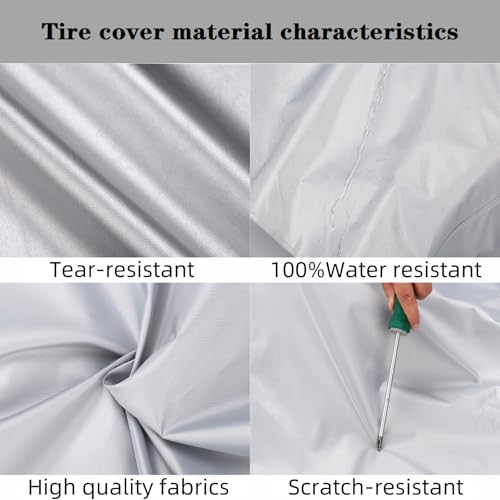 Rv Trailer Tire Covers 4 Pack,Wheel Covers for Tire Diameters 33-35 Inch - size: XXL(33-35in)