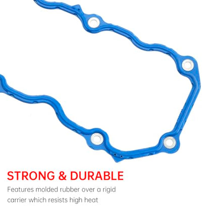 50522 T Engine Valve Cover Gasket fit for Jeep 4.0L Models for 1987-1995 Cherokee, Wrangler, Comanche, Grand Cherokee, Wagoneer, J10, CJ7 Select Models Rubber Gasket Leak-Proof Seal