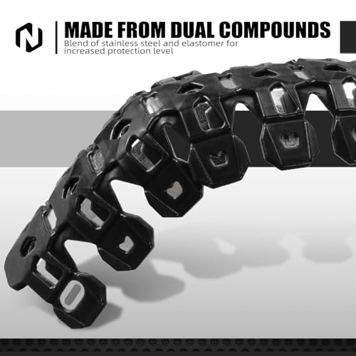 NICECNC Pipe Heat Shield Cover Guard Protector Motorcycle,Black - color: Black