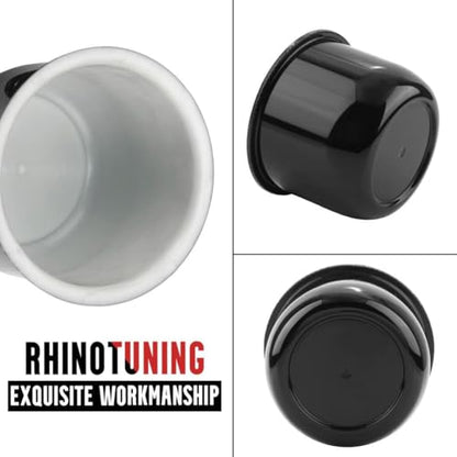 RTrhinotuning 4 Pack 3 inch Wheel Center Caps Plastic Push Through Center Caps Gloss Black Hub Caps for Trailers Trucks RVs - color: Black, size: 3.03" Hub 2.36" H