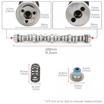 E1840P Stage2 Camshafts Kit For LS Gen3/4 Trucks/SUV 4.8 5.3 6.0 6.2 97-13