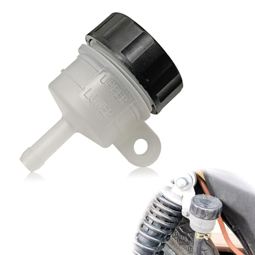 Pleoos Transparent Motorcycle Universal Master Cylinder Rear Brake Clutch Tank Fluid Oil Cup Reservoir Compatible With Polaris Sportsman Scrambler Outlaw Replace 1930854