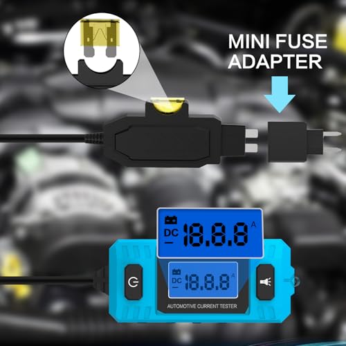 Car Circuit Tester Fuse Tester Automotive Current Tester Blade Fuse Max 48V, Circuit Measure AmpFuse Buddy, Automotive Blade Checker Fuses Box Current Test - color: B1