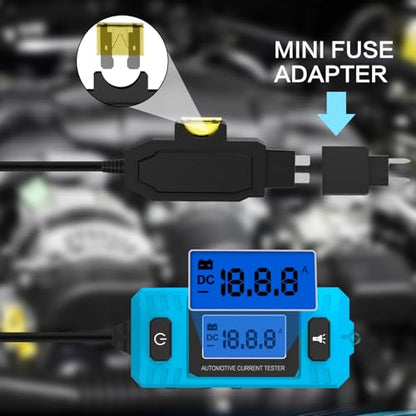 Car Circuit Tester Fuse Tester Automotive Current Tester Blade Fuse Max 48V, Circuit Measure AmpFuse Buddy, Automotive Blade Checker Fuses Box Current Test - color: B1