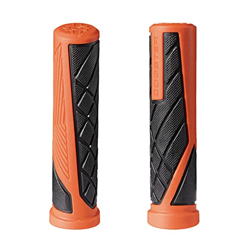 Dash Slip-on Bike Handlebar Grips, Lightweight Rubber - color: Orange