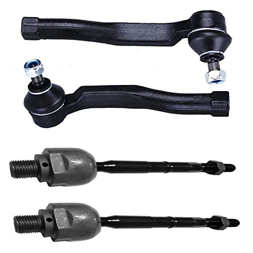 Front Outer Inner Tie Rod End Kit for Chevy Aveo 2004-2011, Aveo5 2006-2011 - size: ES800033 ES800034 EV800577