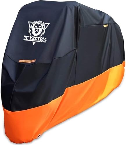 XYZCTEM Motorcycle Cover – All Season Waterproof Outdoor Protection - size: 96.5"