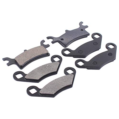 MOTOKU Front and Rear Brake Pads for Polaris Magnum 330 Scrambler 500