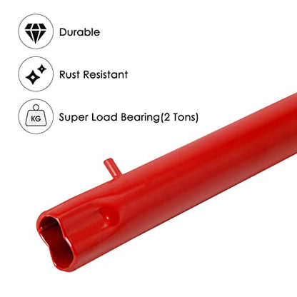 XMJY 2 Ton Jack Handle Replacement—Horizontal Hydraulic Pole Jack Stands Automotive Car Jack Accessories(Red) - color: Red