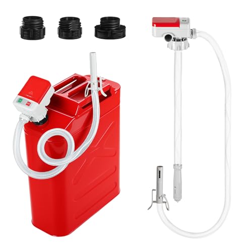 KEMIMOTO Portable Fuel Transfer Pump Battery Powered, 35'' Hose - size: 35 inch
