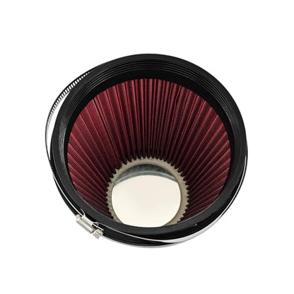 4'' Universal LS Swap Cold Air Intake Kit with Filter Fits for LS1 LS2 LS3 4.8L 5.3L 5.7L 6.0L - Aluminum MAF/Speed Density with Performance Filter