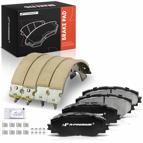 A-Premium Front and Rear Ceramic Brake Pads Compatible with Toyota & Scion